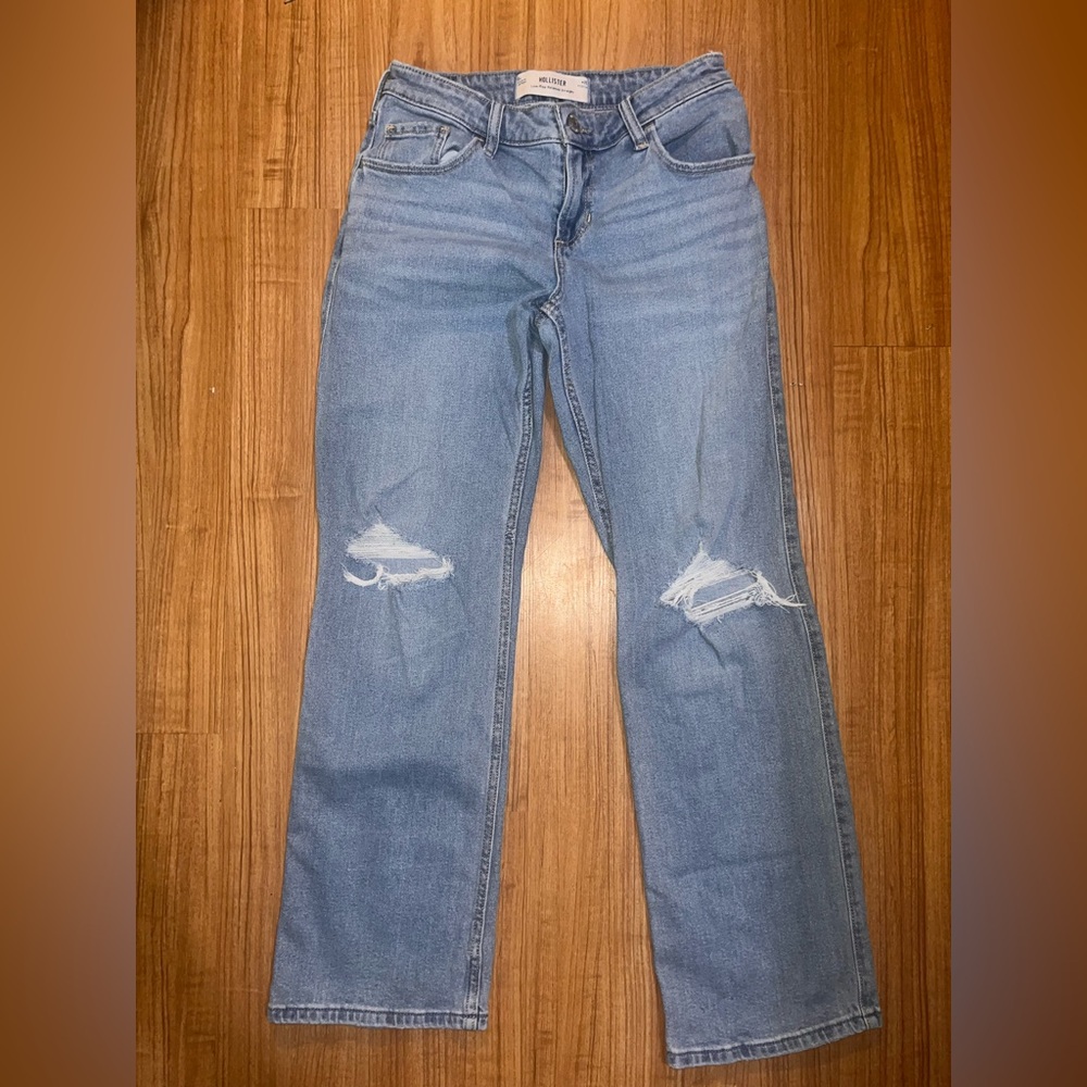 Hollister Light Blue Straight Leg Jeans